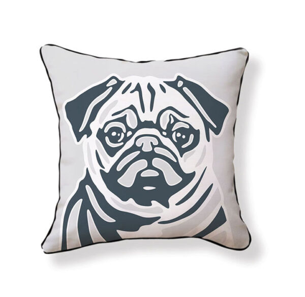 Pug Pillow - front