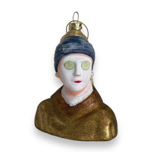 Girl with a Pearl Earring at the Spa Ornament