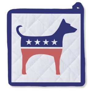 Political Pet Parties Potholder -Reversible Dog and Cat
