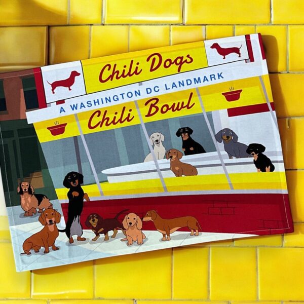 DC Doxie Cafe - Chili Dog / Chili Bowl  Tea Towel - Image 2