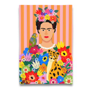 Frida with the Leopard Tea Towel