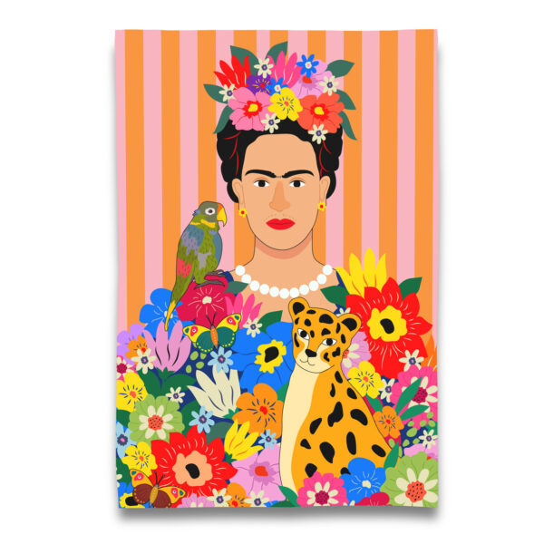 Frida with the Leopard Tea Towel