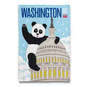 Giant Panda at the US Capitol Tea Towel