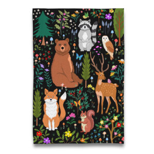 Woodland Creatures Tea Towel