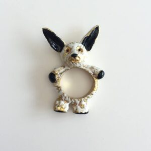 White Rabbit with Long Ears Ring