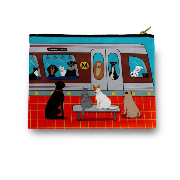 Animal Subway Train in DC Cosmetic/ Amenity Bag - Image 2