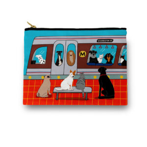 Animal Subway Train in DC Cosmetic/ Amenity Bag