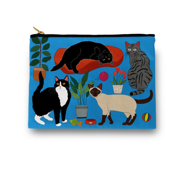 At Home with Cats Cosmetic/ Amenity Bag