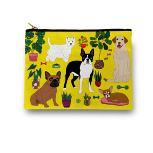 At Home with Dogs Cosmetic/ Amenity Bag