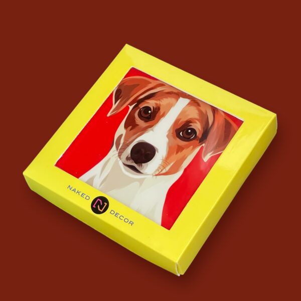 Set of 4 MDF Coasters - Jack Russell - Image 2