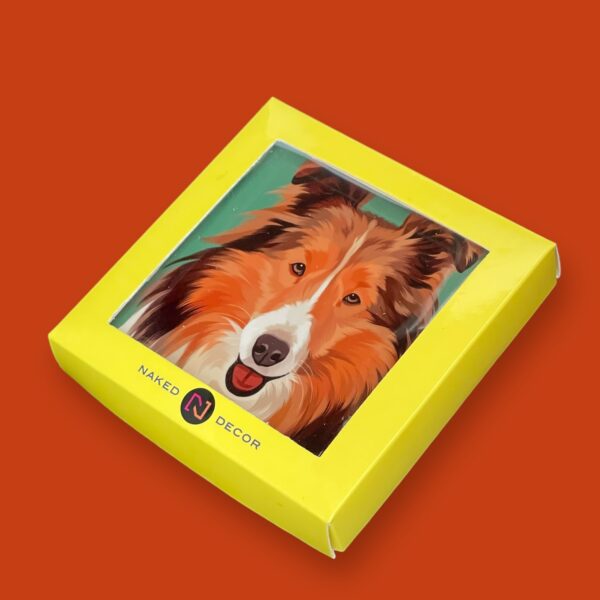 Set of 4 MDF Coasters - Collie / Sheltie Shetland Sheepdog - Image 2