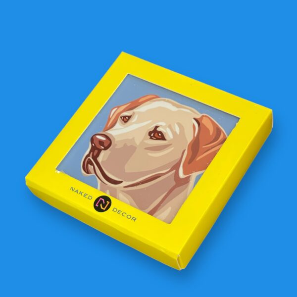 Set of 4 MDF Coasters - Labrador / Yellow - Image 2