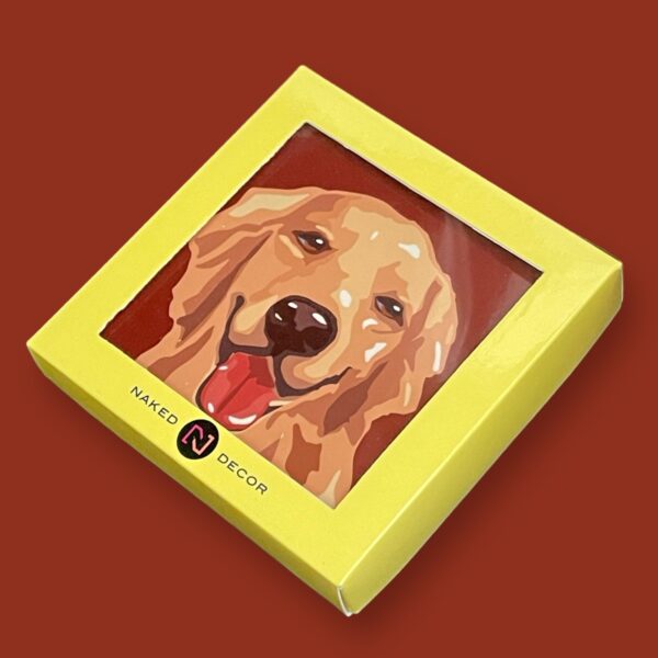 Set of 4 MDF Coasters - Golden Retriever - Image 2