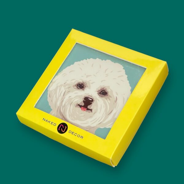 Set of 4 MDF Coasters - Bichon Frise - Image 2