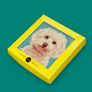 Set of 4 MDF Coasters - Maltese - Image 2