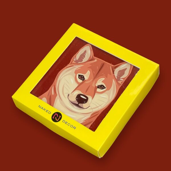 Set of 4 MDF Coasters - Shiba Inu - Image 2