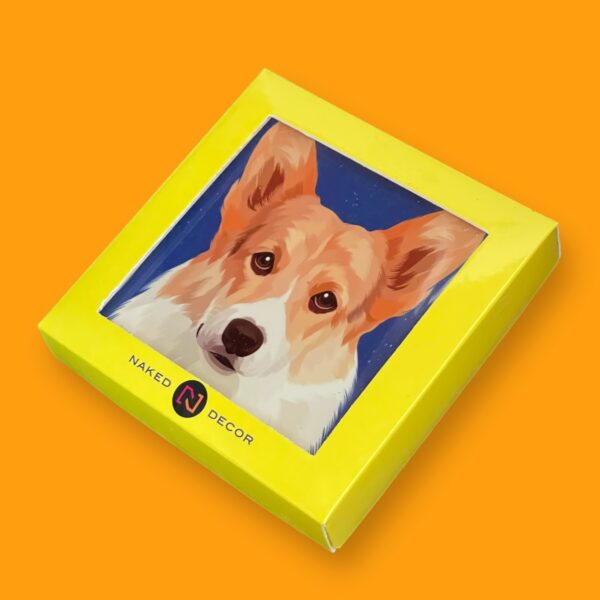 Set of 4 MDF Coasters - Corgi - Image 2