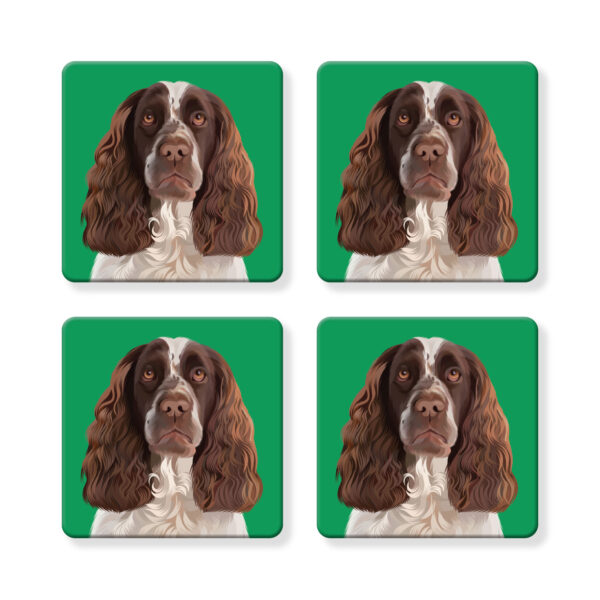 Set of 4 MDF Coasters - Springer Spaniel