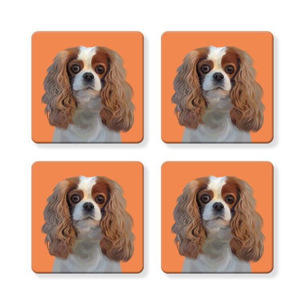 Set of 4 MDF Coasters - Cavalier King Charles Spaniel