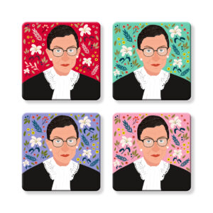 DC Proud Collection: Set of 4 - RBG Ruth Bader Ginsburg Coasters