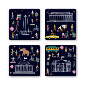 DC Proud Collection: Set of 4 - Variety Pack: We Love DC Coasters