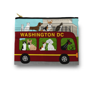 Washington DC Tour Bus Cosmetic/ Amenity Bag
