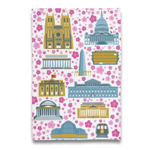 DC Cherry Blossom Season Tea Towel