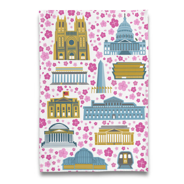 DC Cherry Blossom Season Tea Towel