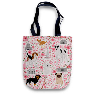 Cheeky Tote Bag - DC Cherry Blossom Dogs