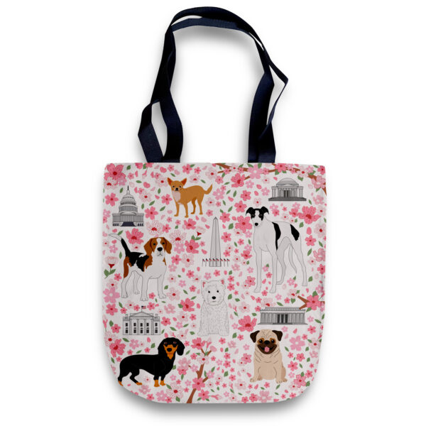 Cheeky Tote Bag - DC Cherry Blossom Dogs