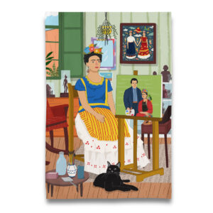 Inside Frida Kahlo 's Studio Tea Towel