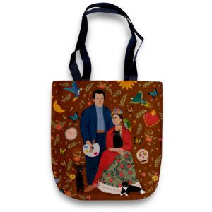 Cheeky Tote Bag - Diego and Frida with their Pets