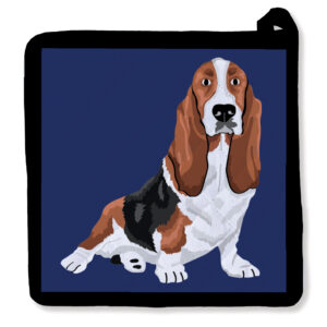Hello Basset Hound Potholder