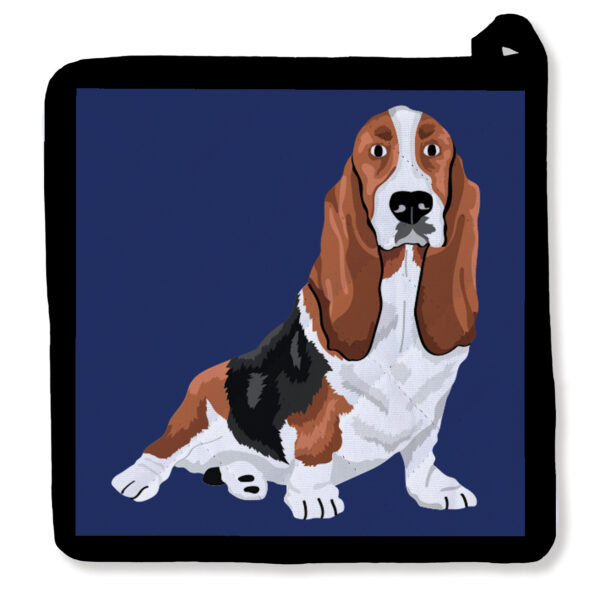 Hello Basset Hound Potholder