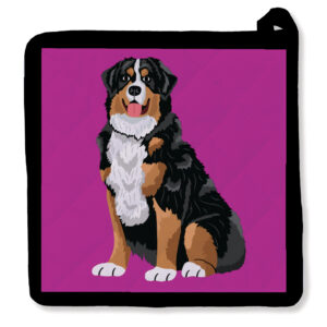 Hello Bernese Mountain Dog Potholder
