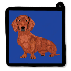Hello Dachshund Doxie Potholder