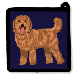 Hello Doodle Labradoodle Potholder