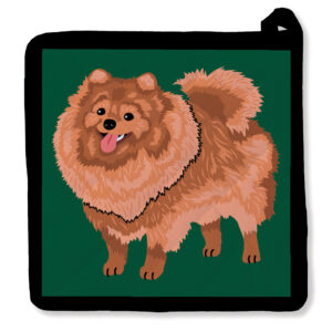Hello Pomeranian Potholder