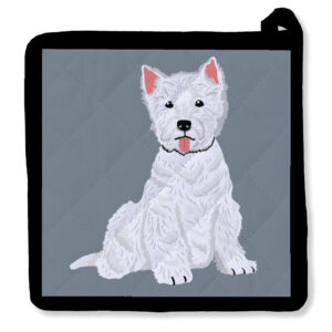 Hello Westie West Highland Terrier Potholder
