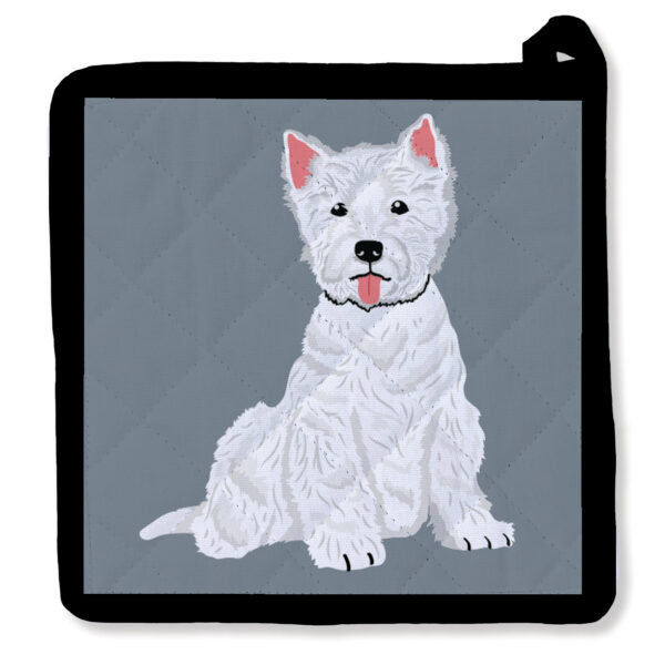 Hello Westie West Highland Terrier Potholder