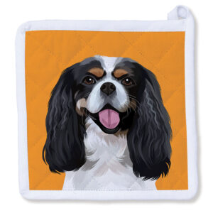 King Charles Spaniel Cavalier - Tri-Color Potholder