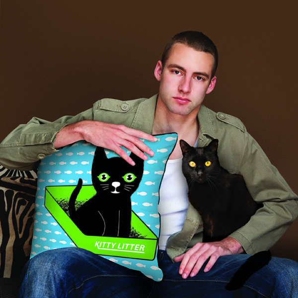 Little Kitty Cat Litter Pillow - Image 2
