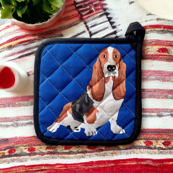 Hello Basset Hound Potholder - Image 2