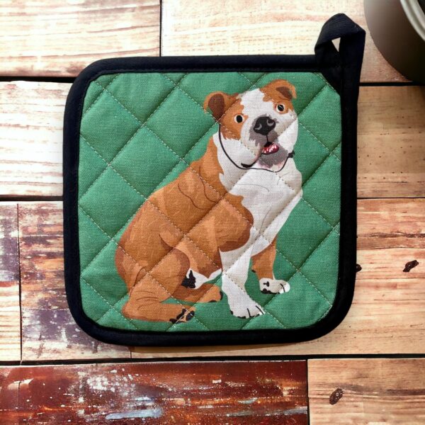 Hello English Bulldog Potholder - Image 2