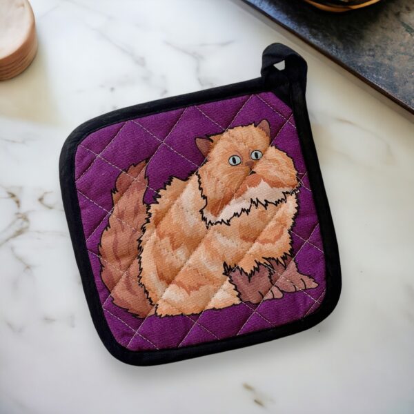 Hello Persian Cat Potholder - Image 2
