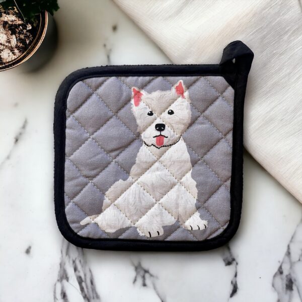 Hello Westie West Highland Terrier Potholder - Image 2
