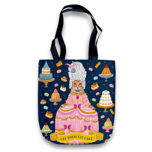 Cheeky Tote Bag - Orange Tabby Cat Marie Antoinette: Let Them Eat Cake