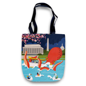 Cheeky Tote Bag - Giant Octopus at Potomac River