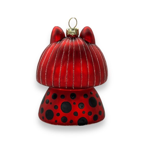 Naked Decor Exclusive: Amazing Yayoi Kusama Kusameow Glass Ornament - Image 3