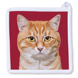 Orange Tabby Kitty Cat Potholder